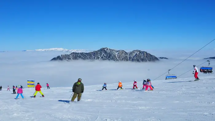 Austria - Kanzelhohe - ob�z snowboardowy