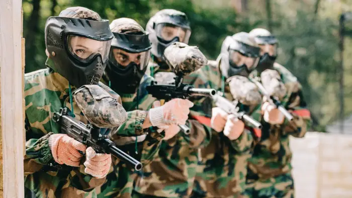 Bukowina Tatrza�ska - ob�z paintballowy