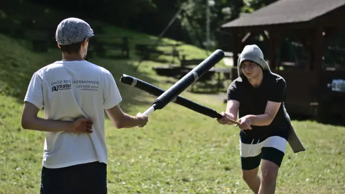 Z�oty Potok -  Jura -  ob�z RPG Caerbannog