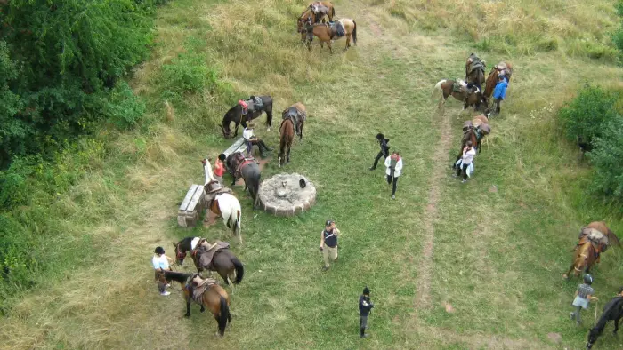 Opolszczyzna Bory Niemodli�skie - m�odzie�owy rajd konny