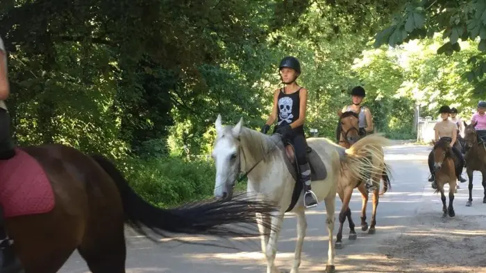 Opolszczyzna Bory Niemodli�skie - m�odzie�owy rajd konny